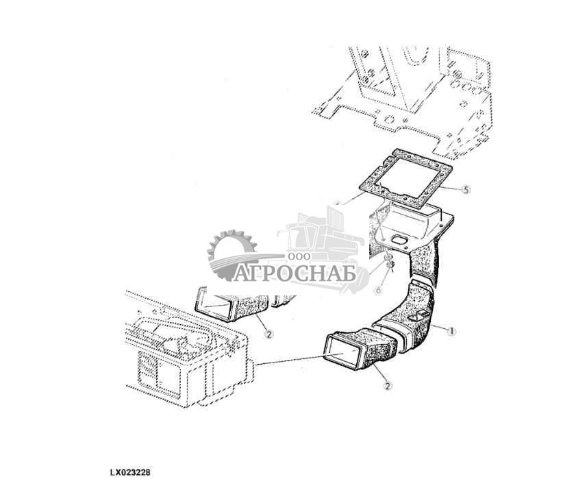 НИЖНИЕ ДЕТАЛИ СИСТЕМЫ ЦИРКУЛЯЦИИ ВОЗДУХА 